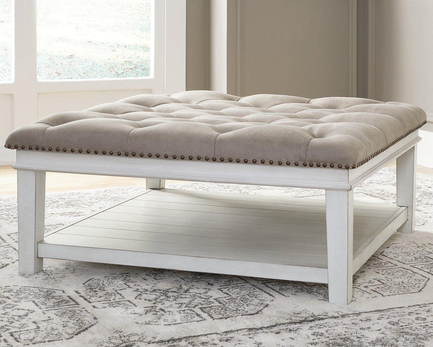 Kanwyn Upholstered Ottoman Coffee Table - Atchison Furniture Company (Atchison, KS)