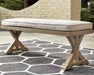 Beachcroft Outdoor Bench with Cushion - Atchison Furniture Company (Atchison, KS)