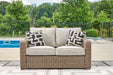 Beachcroft Outdoor Loveseat with Cushion - Atchison Furniture Company (Atchison, KS)