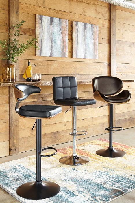Bellatier Adjustable Height Bar Stool - Atchison Furniture Company (Atchison, KS)