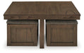 Boardernest Coffee Table with 4 Stools - Atchison Furniture Company (Atchison, KS)
