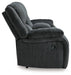 Draycoll Reclining Loveseat with Console - Atchison Furniture Company (Atchison, KS)