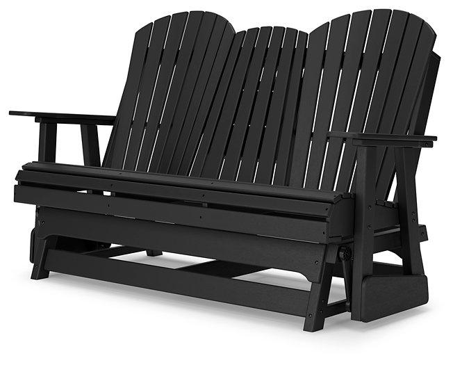 Hyland wave Outdoor Glider Loveseat - Atchison Furniture Company (Atchison, KS)