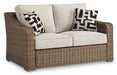 Beachcroft Outdoor Loveseat with Cushion - Atchison Furniture Company (Atchison, KS)