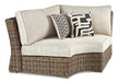 Beachcroft Outdoor Curved Corner Chair with Cushion - Atchison Furniture Company (Atchison, KS)