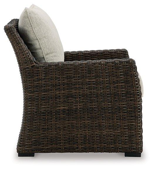 Brook Ranch Outdoor Lounge Chair with Cushion - Atchison Furniture Company (Atchison, KS)