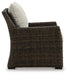 Brook Ranch Outdoor Lounge Chair with Cushion - Atchison Furniture Company (Atchison, KS)