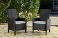 Beachcroft Outdoor Arm Chair with Cushion (Set of 2) - Atchison Furniture Company (Atchison, KS)