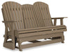 Hyland wave Outdoor Glider Loveseat - Atchison Furniture Company (Atchison, KS)