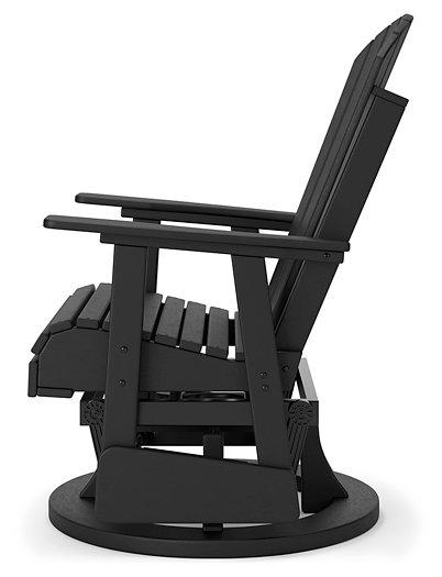 Hyland wave Outdoor Swivel Glider Chair - Atchison Furniture Company (Atchison, KS)
