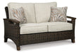 Paradise Trail Outdoor Loveseat, Lounge Chairs and Fire Pit Table - Atchison Furniture Company (Atchison, KS)
