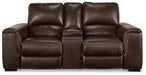 Alessandro Power Reclining Loveseat with Console - Atchison Furniture Company (Atchison, KS)