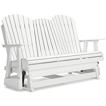 Hyland wave Outdoor Glider Loveseat - Atchison Furniture Company (Atchison, KS)