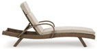 Beachcroft Outdoor Chaise Lounge with Cushion - Atchison Furniture Company (Atchison, KS)