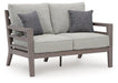 Hillside Barn Outdoor Loveseat with Cushion - Atchison Furniture Company (Atchison, KS)