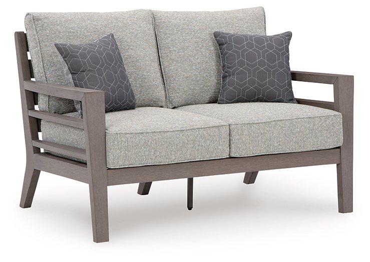 Hillside Barn Outdoor Loveseat with Cushion - Atchison Furniture Company (Atchison, KS)