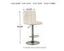 Bellatier Adjustable Height Bar Stool - Atchison Furniture Company (Atchison, KS)