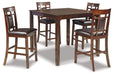 Bennox Counter Height Dining Table and Bar Stools (Set of 5) - Atchison Furniture Company (Atchison, KS)