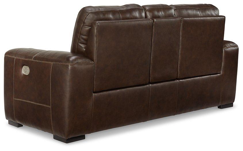 Alessandro Power Reclining Loveseat with Console - Atchison Furniture Company (Atchison, KS)