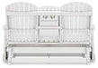Hyland wave Outdoor Glider Loveseat - Atchison Furniture Company (Atchison, KS)