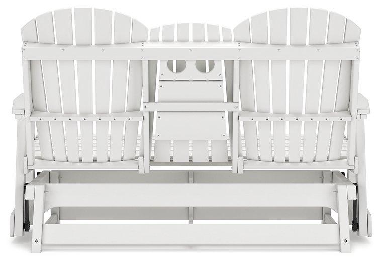 Hyland wave Outdoor Glider Loveseat - Atchison Furniture Company (Atchison, KS)