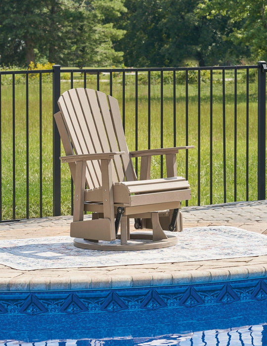 Hyland wave Outdoor Swivel Glider Chair - Atchison Furniture Company (Atchison, KS)