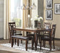 Bennox Dining Table and Chairs with Bench (Set of 6) - Atchison Furniture Company (Atchison, KS)