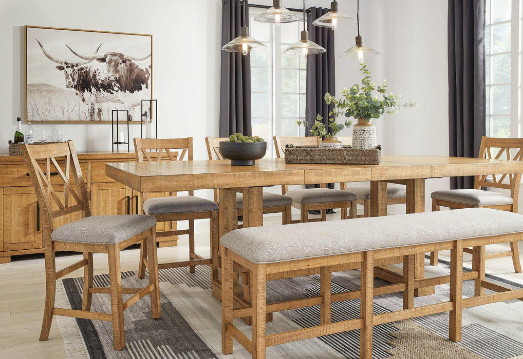 Havonplane 72" Counter Height Dining Bench - Atchison Furniture Company (Atchison, KS)