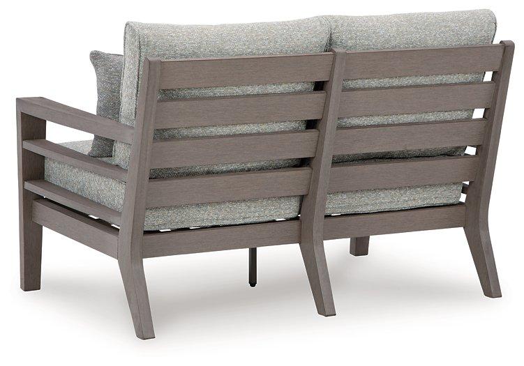 Hillside Barn Outdoor Loveseat with Cushion - Atchison Furniture Company (Atchison, KS)