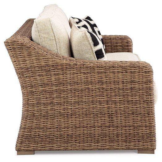 Beachcroft Outdoor Sofa with Cushion - Atchison Furniture Company (Atchison, KS)