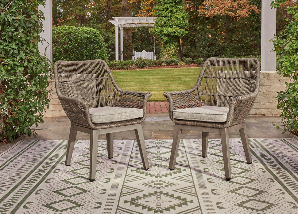 Beach Front Arm Chair with Cushion (Set of 2) - Atchison Furniture Company (Atchison, KS)