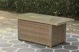Beachcroft Beachcroft Fire Pit Table with Four Nuvella Swivel Lounge Chairs - Atchison Furniture Company (Atchison, KS)