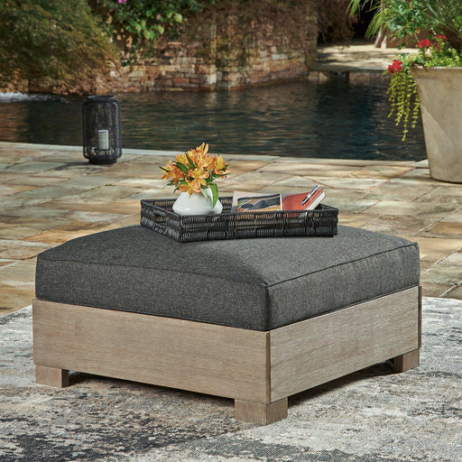 Citrine Park Outdoor Ottoman with Cushion - Atchison Furniture Company (Atchison, KS)