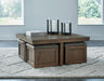 Boardernest Coffee Table with 4 Stools - Atchison Furniture Company (Atchison, KS)