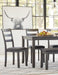Bridson Dining Table and Chairs with Bench (Set of 6) - Atchison Furniture Company (Atchison, KS)