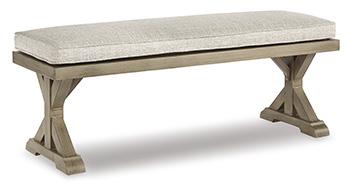 Beachcroft Outdoor Bench with Cushion - Atchison Furniture Company (Atchison, KS)
