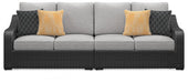 Beachcroft 2-Piece Outdoor Loveseat with Cushion - Atchison Furniture Company (Atchison, KS)
