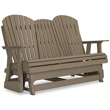 Hyland wave Outdoor Glider Loveseat - Atchison Furniture Company (Atchison, KS)