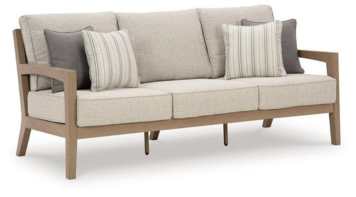 Hallow Creek Outdoor Sofa with Cushion - Atchison Furniture Company (Atchison, KS)