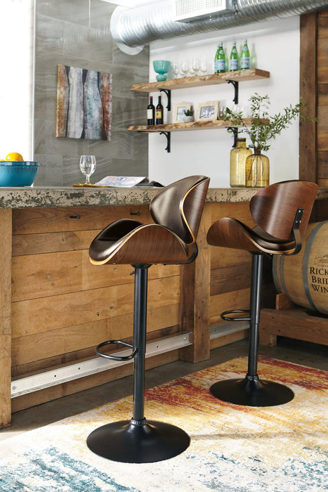 Bellatier Adjustable Height Bar Stool - Atchison Furniture Company (Atchison, KS)