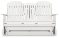 Hyland wave Outdoor Glider Loveseat - Atchison Furniture Company (Atchison, KS)