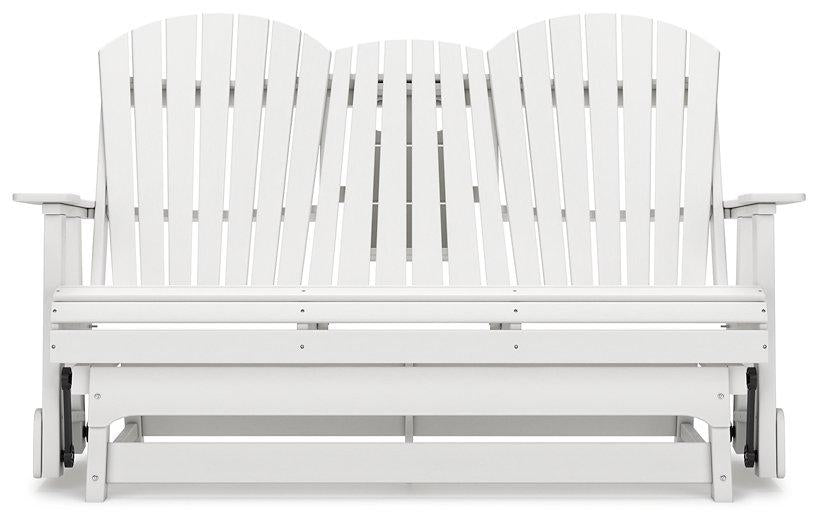Hyland wave Outdoor Glider Loveseat - Atchison Furniture Company (Atchison, KS)