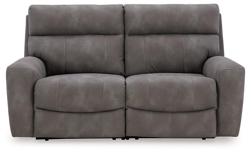 Next-Gen DuraPella Power Reclining Sectional Loveseat - Atchison Furniture Company (Atchison, KS)