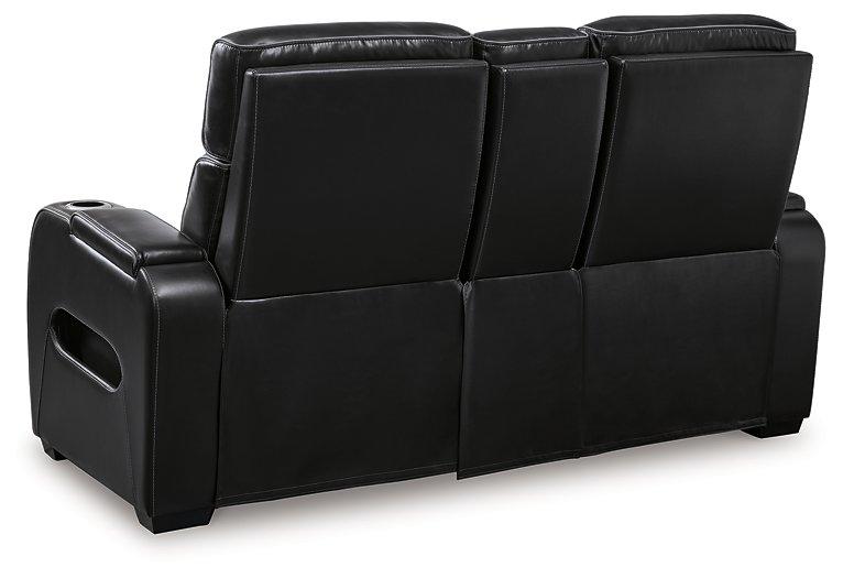 Boyington Power Reclining Loveseat with Console - Atchison Furniture Company (Atchison, KS)
