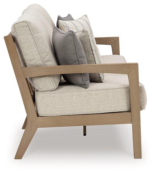 Hallow Creek Outdoor Sofa with Cushion - Atchison Furniture Company (Atchison, KS)