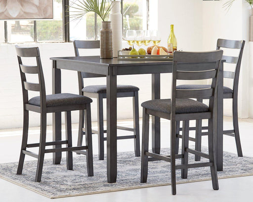 Bridson Counter Height Dining Table and Bar Stools (Set of 5) - Atchison Furniture Company (Atchison, KS)