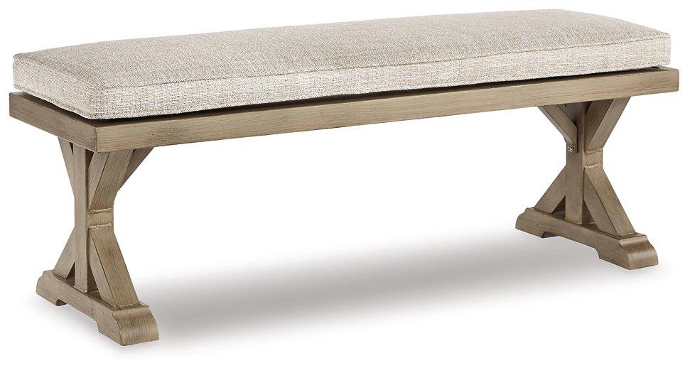 Beachcroft Outdoor Bench with Cushion - Atchison Furniture Company (Atchison, KS)