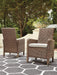 Beachcroft Outdoor Arm Chair with Cushion (Set of 2) - Atchison Furniture Company (Atchison, KS)