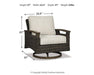 Paradise Trail Paradise Trail Fire Pit Table with 4 Nuvella Swivel Lounge Chairs - Atchison Furniture Company (Atchison, KS)