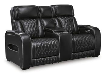 Boyington Power Reclining Loveseat with Console - Atchison Furniture Company (Atchison, KS)